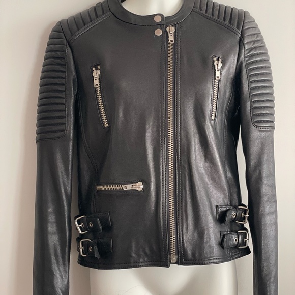 Shandro Leather Biker Jacket - Picture 3 of 6